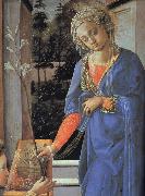 Fra Filippo Lippi, Details of The Annunciation